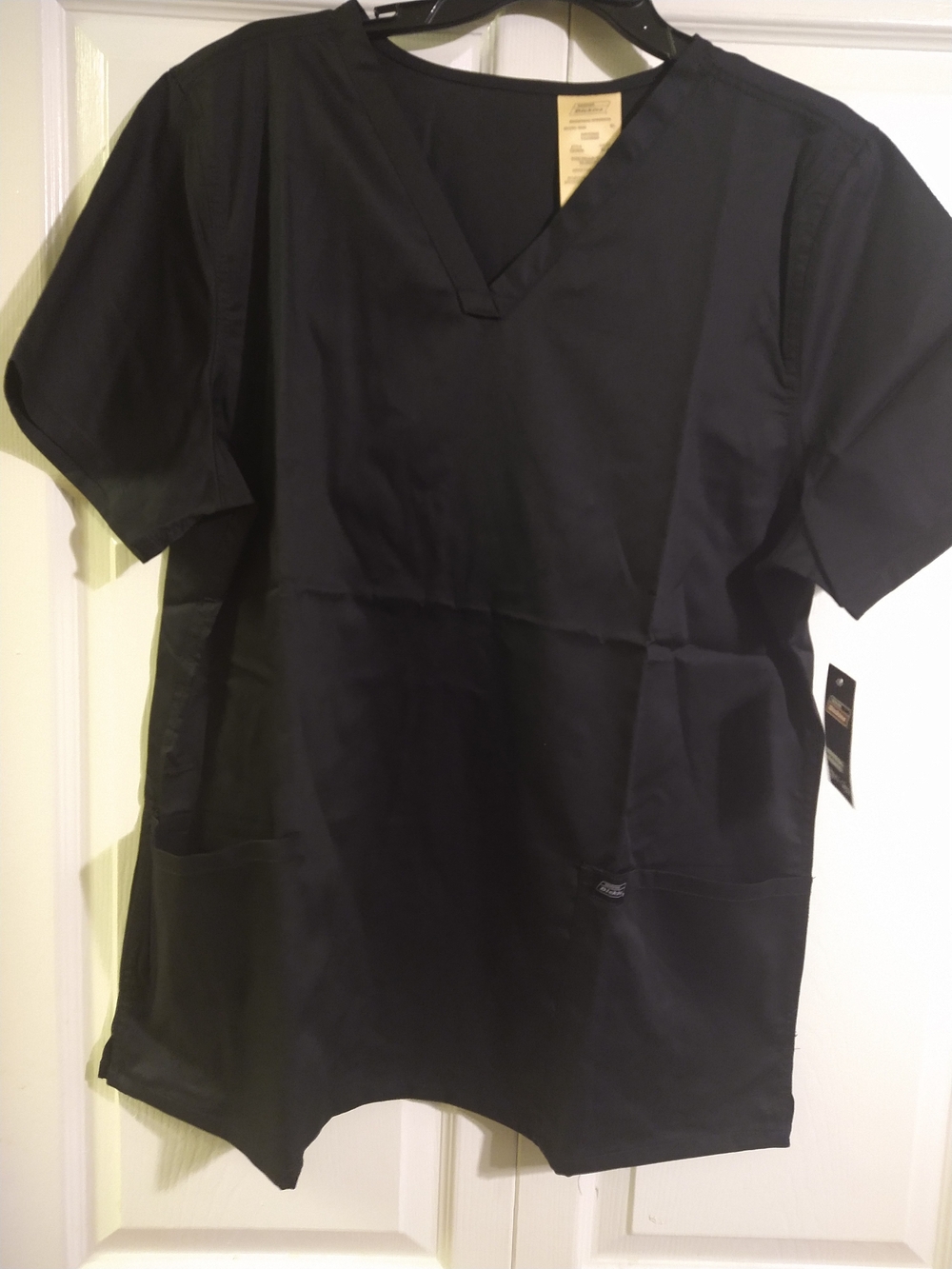 Dickies Black Women'sV-Neck Scrub Top